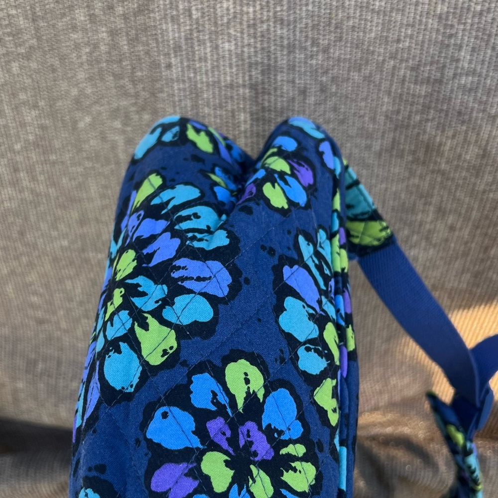 Vera Bradley Campus Laptop Backpack Indigo Pop - Picture 4 of 11